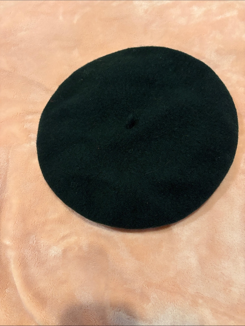 Womens Black Wool Beret - Classic French Style
